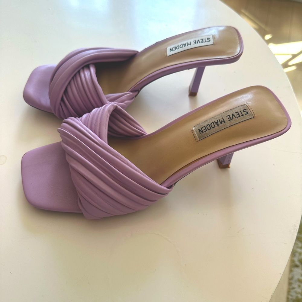 Steve Madden Pastel Purple Lilac Mules size 8.5